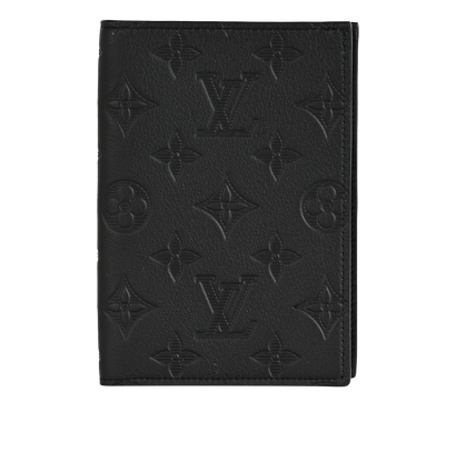 Louis Vuitton Passport Holder, &pound;295, Accessories, Black, Leather, Front view